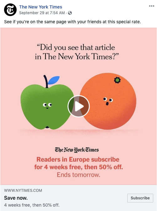 Videoannons från The New York Times